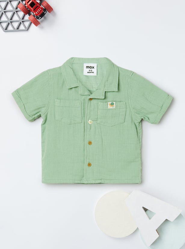 Boys Solid Shorts Set