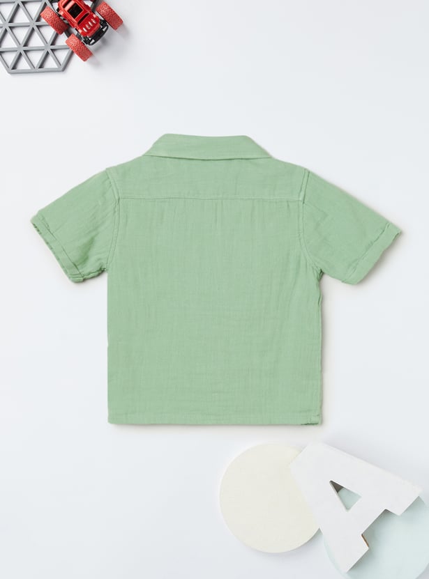 Boys Solid Shorts Set