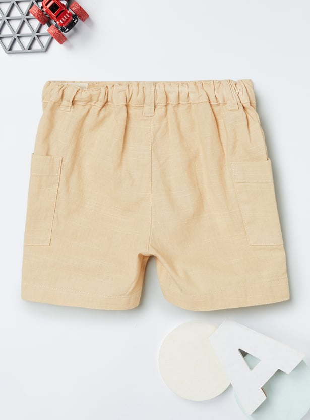 Boys Solid Shorts Set