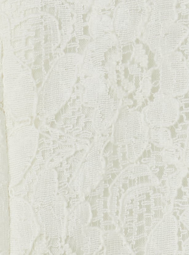 Girls Lace Dress with Belt