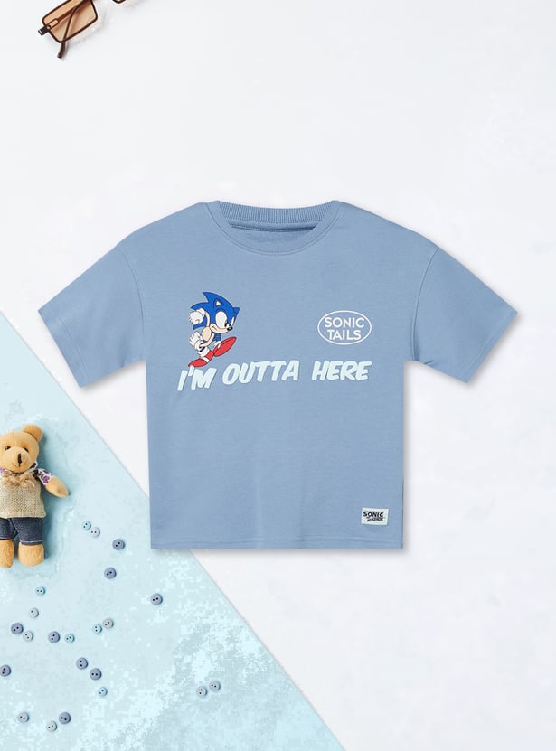 Boys Sonic Print T-shirt