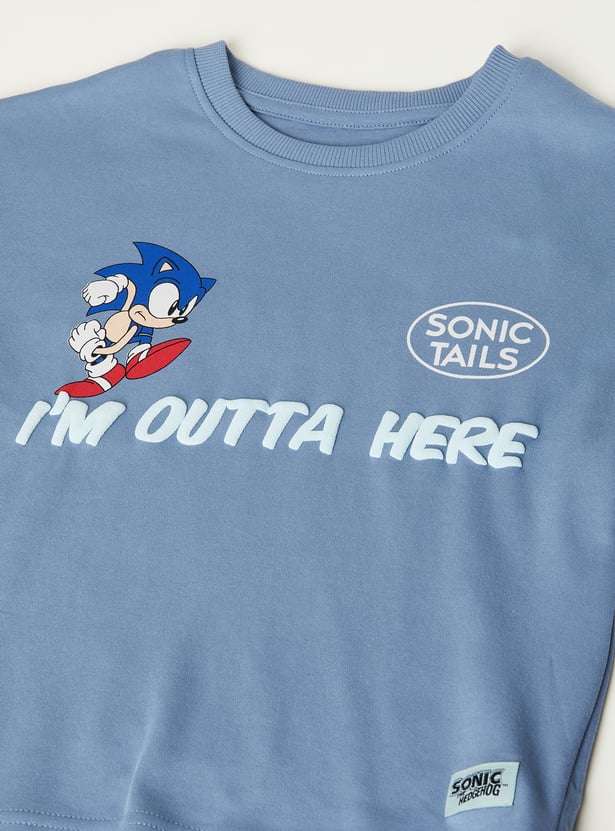 Boys Sonic Print T-shirt