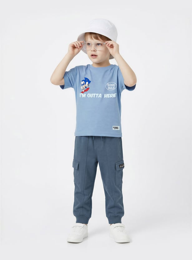 Boys Sonic Print T-shirt
