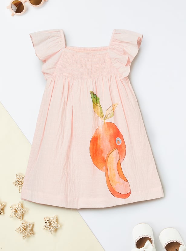 Girls Printed A-line Dress