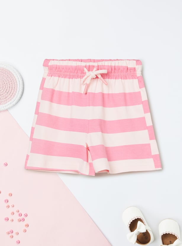 Girls Striped Shorts