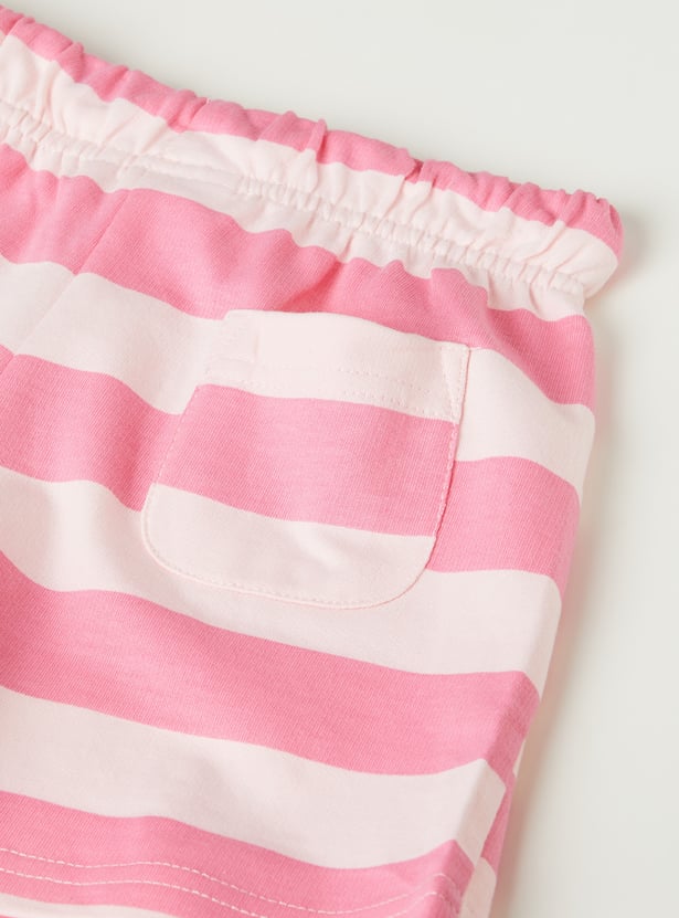 Girls Striped Shorts