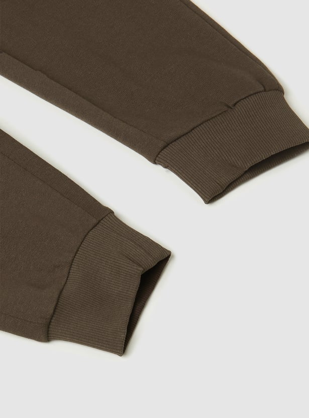 Boys Solid Cargo Joggers