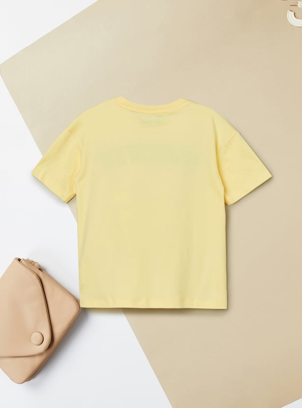 Girls Donald Duck & Mickey Print T-shirt