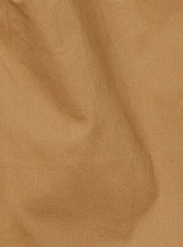 Boys Solid Relaxed Fit Cargos