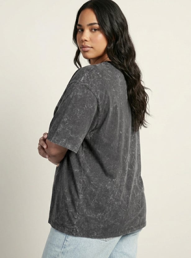 URB_N Women Mickey Mouse Oversized T-shirt
