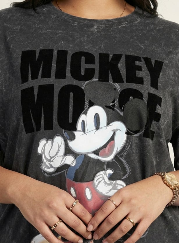 URB_N Women Mickey Mouse Oversized T-shirt