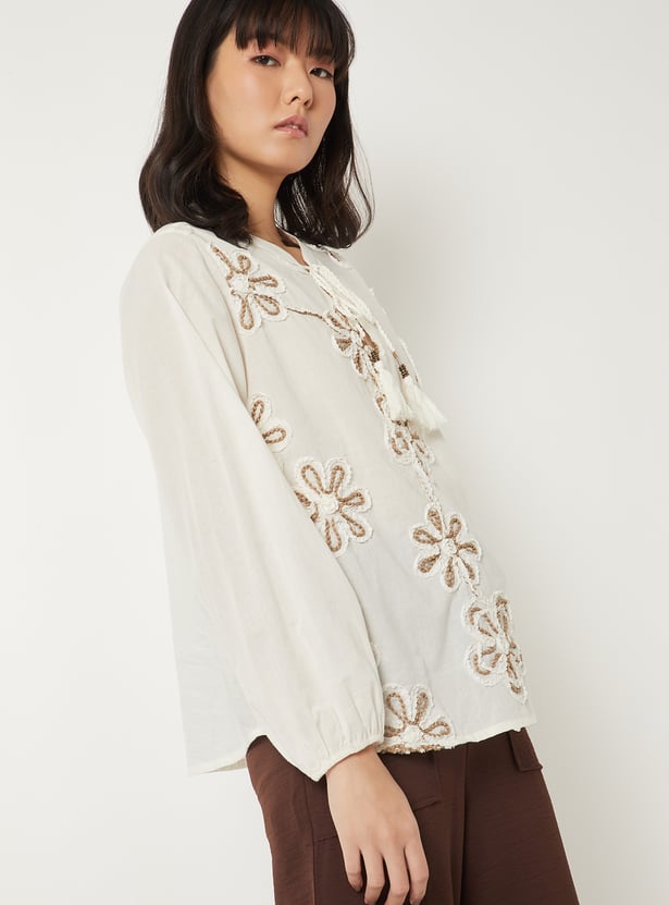 Buy Women Embroidered Top Online at just Rs. 999.0 - 1000016339625