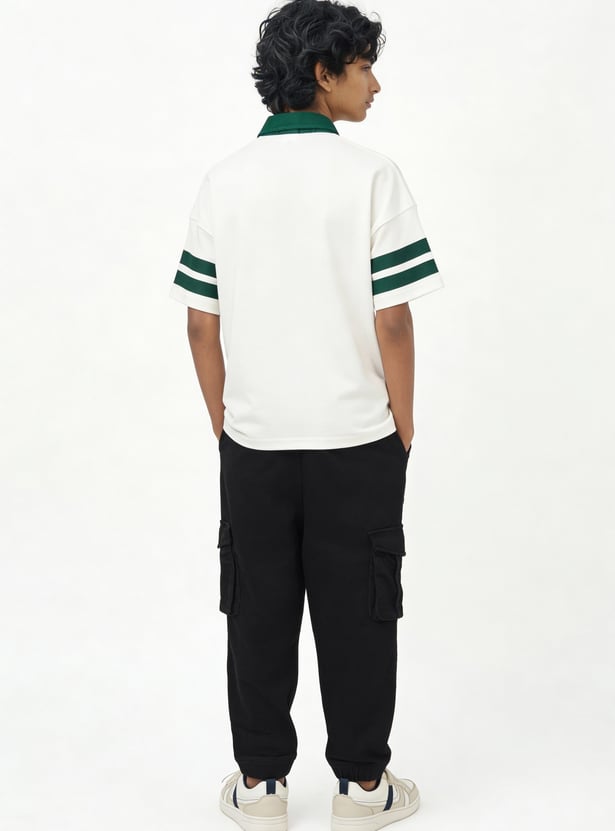 Boys Printed Polo T-shirt
