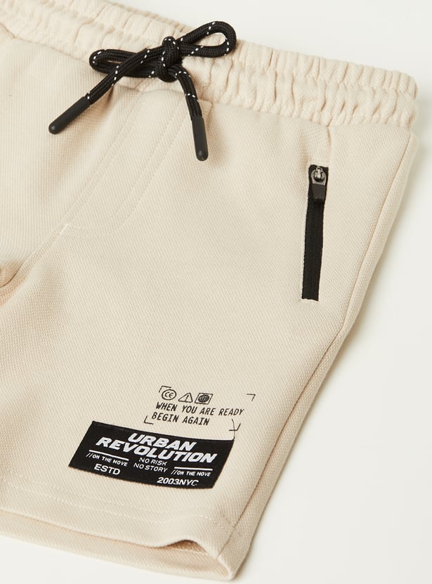 Boys Knit Shorts with Zip Pockets