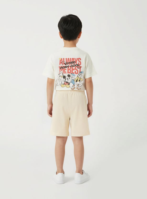 Boys Knit Shorts with Zip Pockets