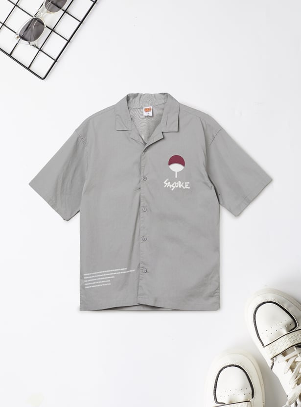 Boys Naruto Back Print Shirt