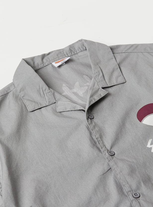 Boys Naruto Back Print Shirt