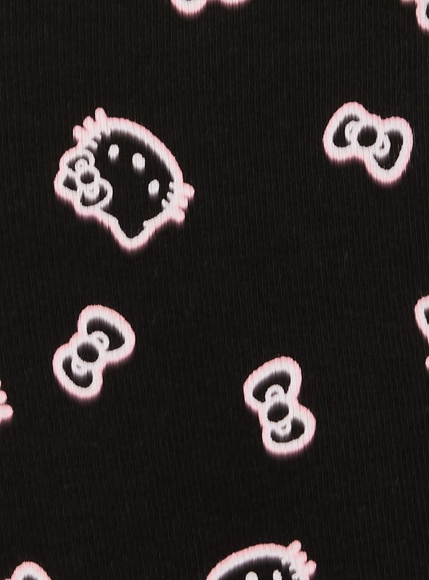 Girls Hello Kitty Print Top and Trousers