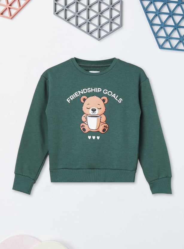 Girls Printed Sweatshirt
