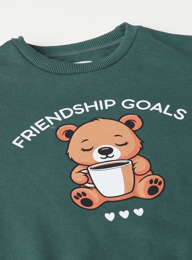 Girls Printed Sweatshirt