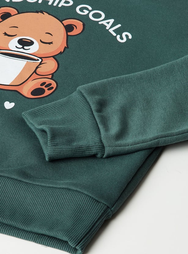 Girls Printed Sweatshirt