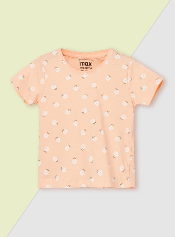 Girls Printed T-shirt - Pack of 3