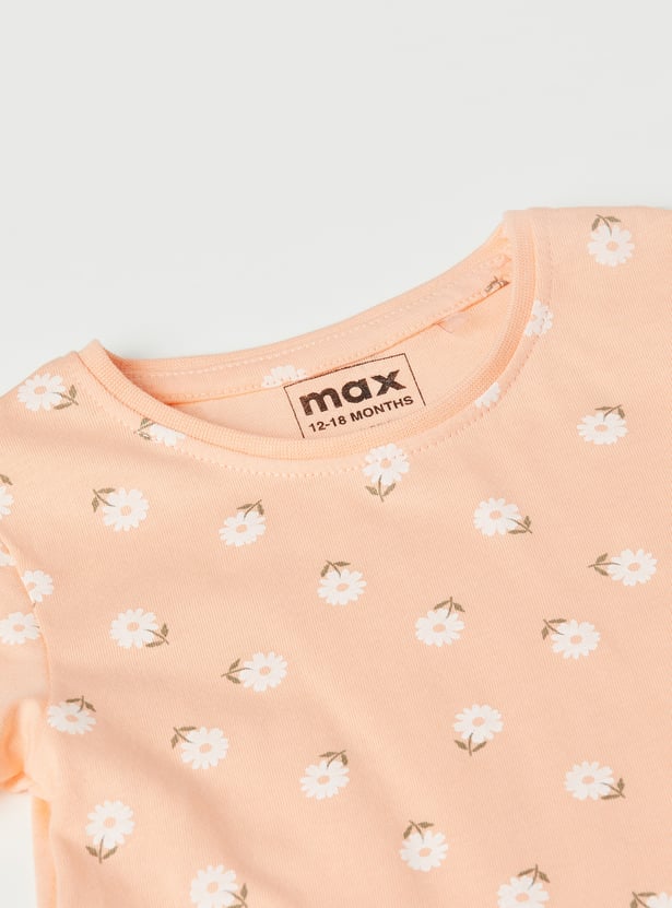 Girls Printed T-shirt - Pack of 3