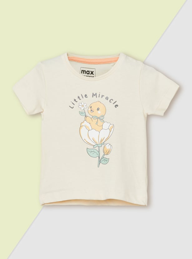 Girls Printed T-shirt - Pack of 3