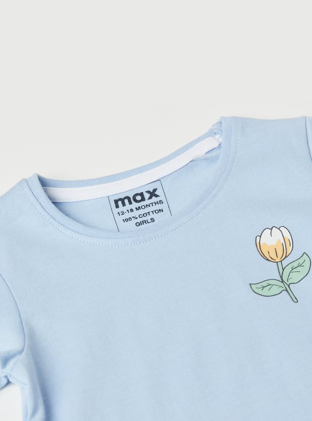 Girls Printed T-shirt - Pack of 3