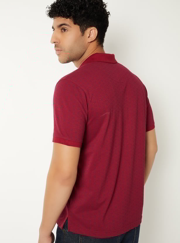Men Printed Polo T-shirt