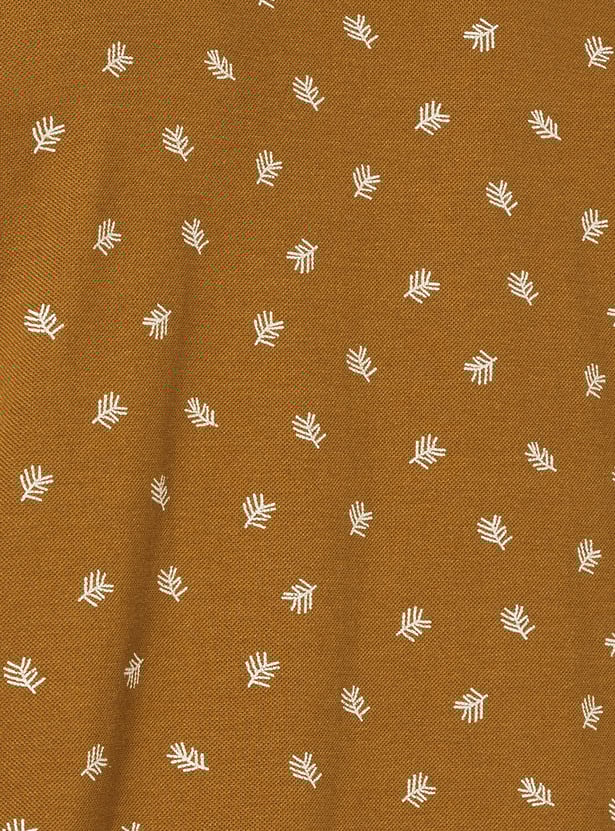 Men Printed Polo T-shirt