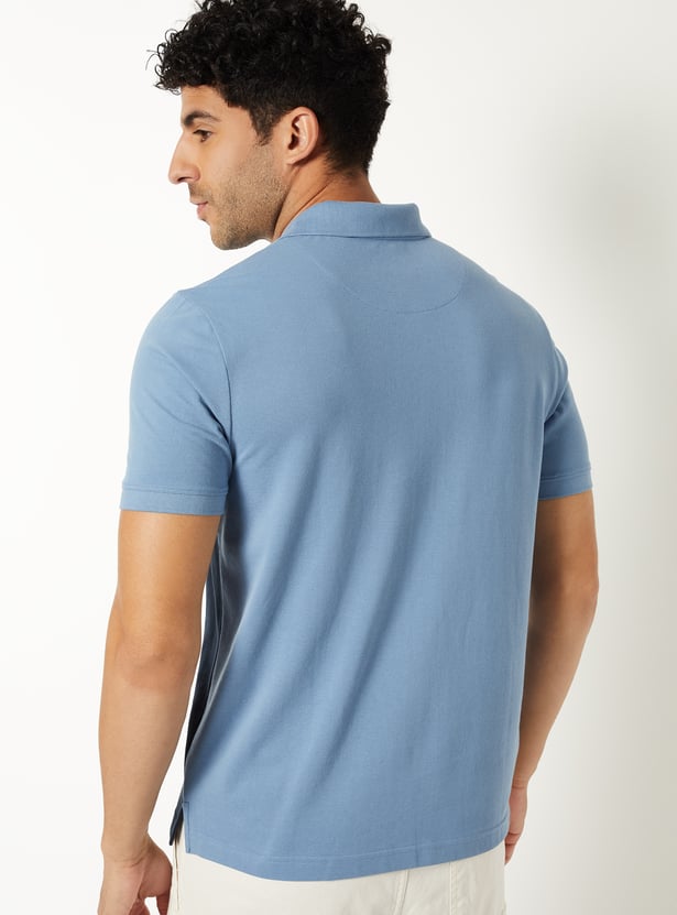 Men Colourblock Polo T-shirt