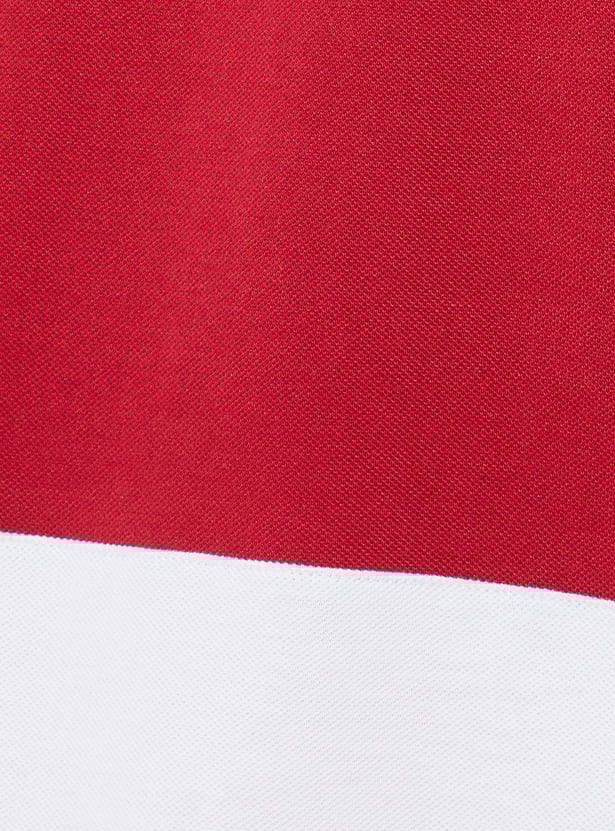 Men Colourblock Polo T-shirt