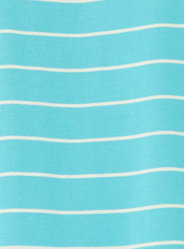 Men Striped Polo T-shirt