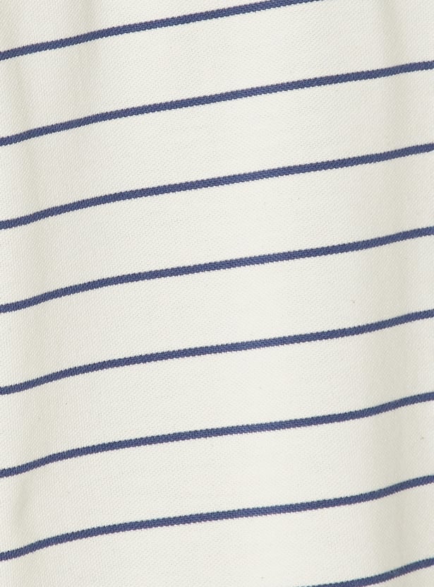 Men Striped Polo T-shirt
