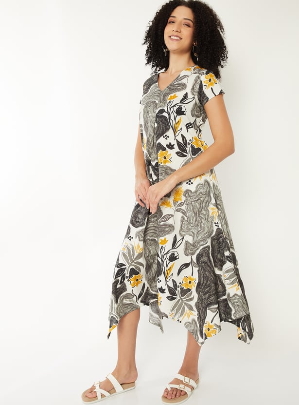 Women Printed A-line Dress