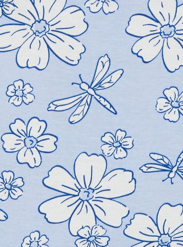 Girls Floral Print Dress