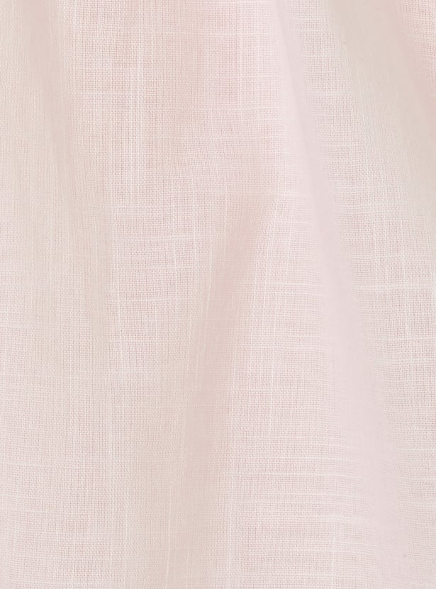 Girls Solid A-line Dress