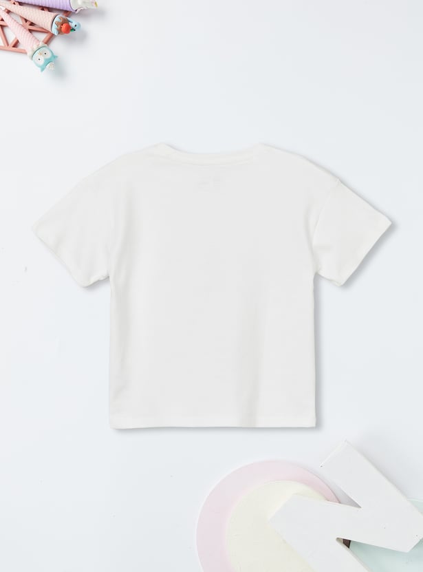 Girls Frozen Print T-shirt