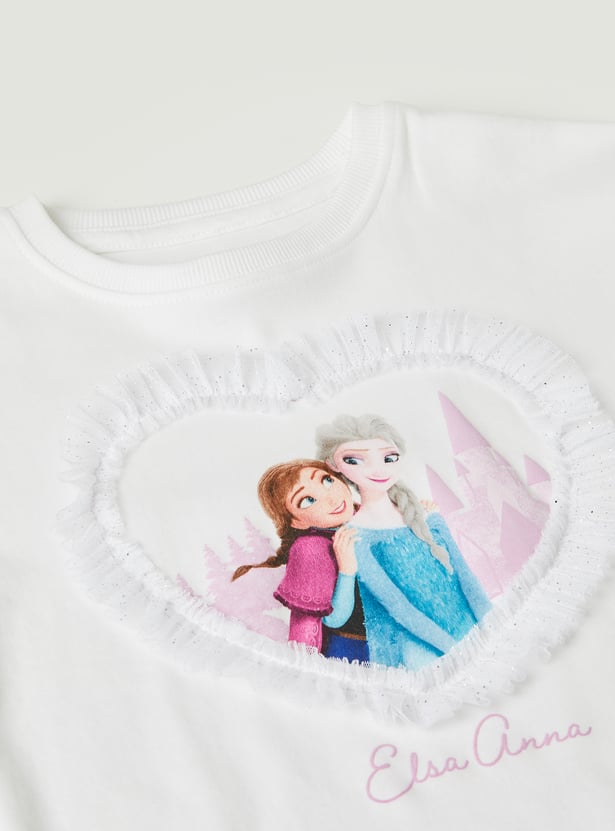 Girls Frozen Print T-shirt