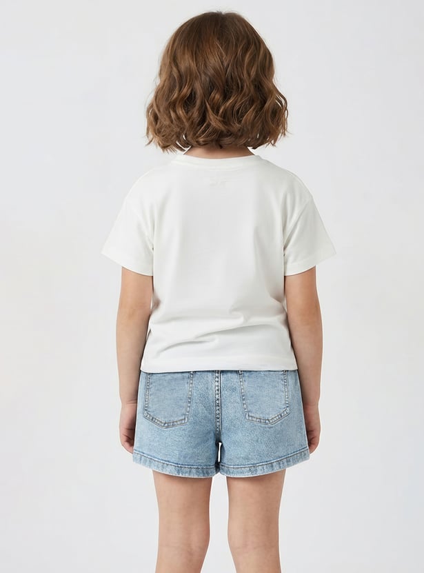 Girls Frozen Print T-shirt