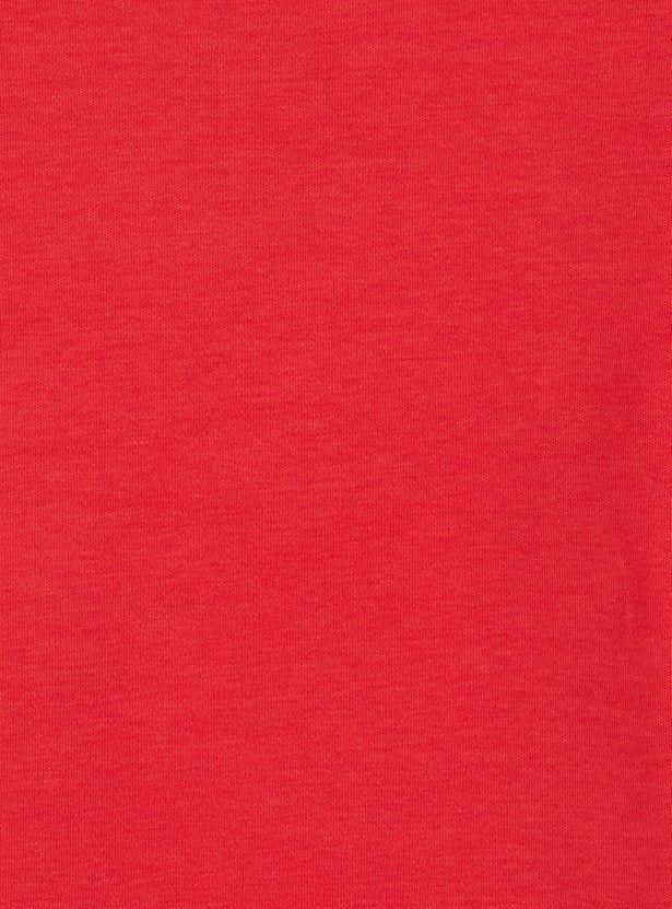 Girls My Melody Print Bow Applique T-shirt