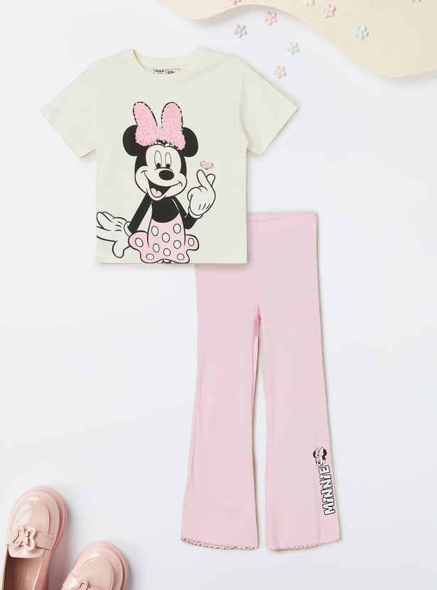 Girls Minnie Leggings Set