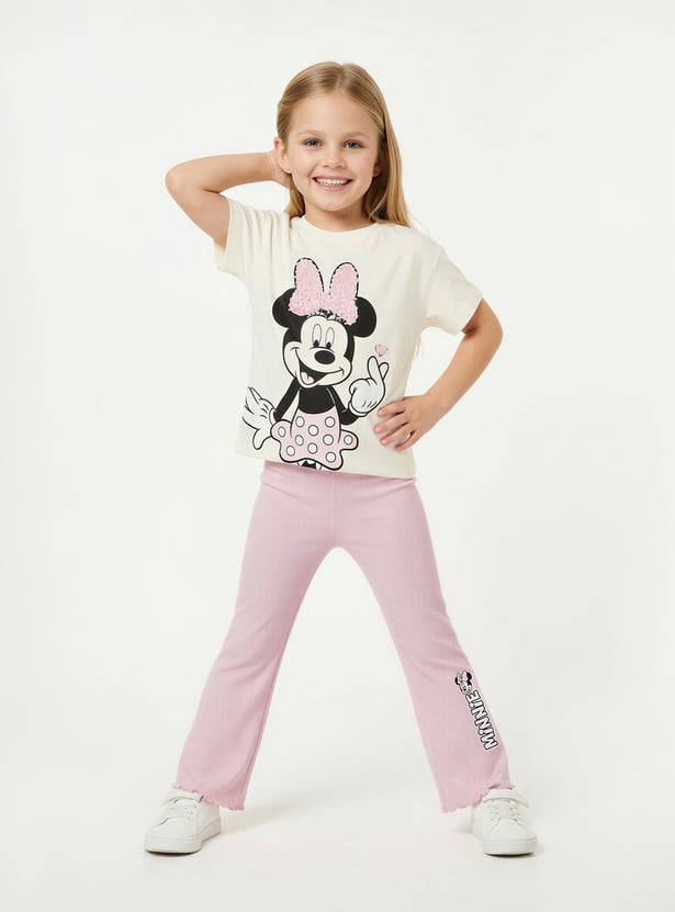 Girls Minnie Leggings Set