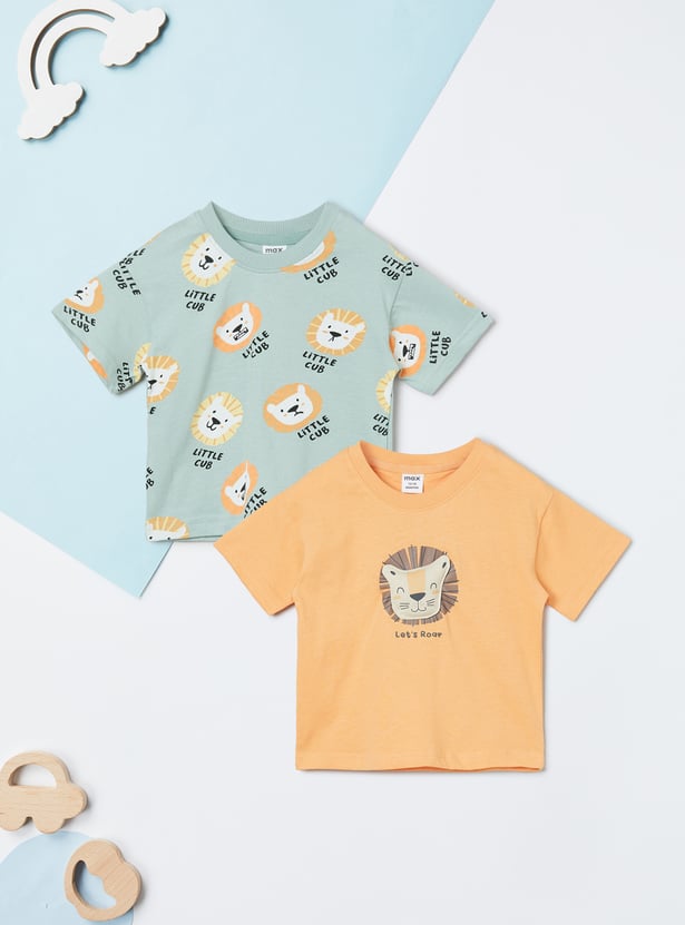 Boys Printed T-shirt - Pack of 2