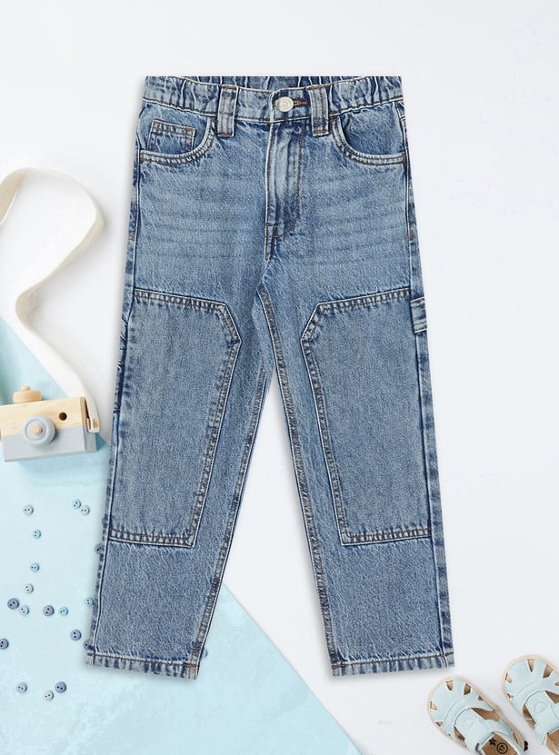 Boys Washed Straight Jeans