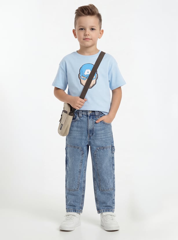 Boys Washed Straight Jeans