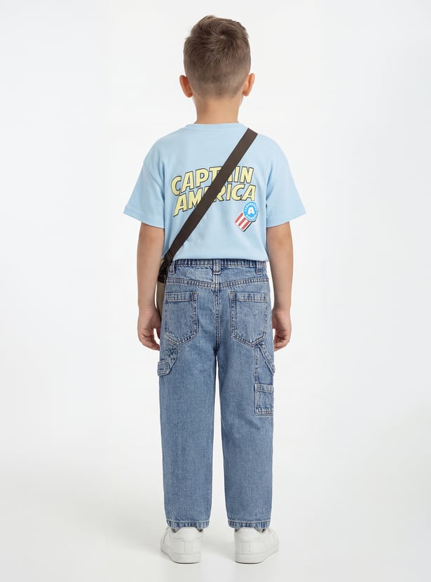 Boys Washed Straight Jeans