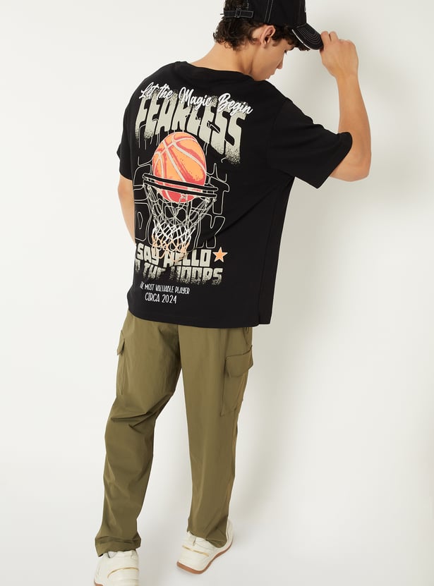 Men Printed Sports T-shirt