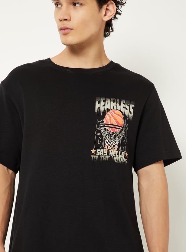 Men Printed Sports T-shirt